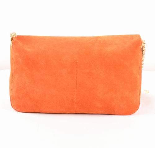 Celine Gourmette Small Bag in Suede Leather - 3078 Orange - Click Image to Close